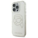 Karl Lagerfeld Gjennomsiktig Hardcase til iPhone 16 Pro Max med Rhinestones