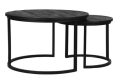 Trend Collection Salongbordsett S/2 Mangotre Svart 70 cm