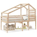  Høyseng med tak 90x200 cm heltre furu 8721102668753