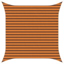 vidaXL Solskygge seil Oransje og Brunt 3 x 3 m 100% polyester Oxford
