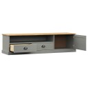 vidaXL TV-benk VIGO grå 156x40x40 cm heltre furu