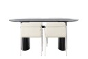 Venture Home Isolde Spisegruppe 180 cm Oval med 4 Tvista Stoler Beige