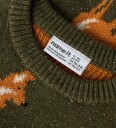 Name It Genser   Strikk   NmmOla   Olive Natt   Name It   5 år (110)   Genser Armygrønn Oransje