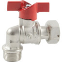 3/4" kuleventil vinklet union/nippel