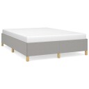  Sengeramme uten madrass lysegrå 135x190 cm Double stoff