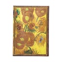 Paperblanks Notatbok V.Gogh Sunflowers Midi Linjert