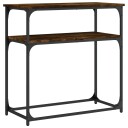  Konsollbord røkt eik 75x35,5x75 cm konstruert tre 8720845420239