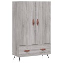 vidaXL Highboard grå sonoma 69,5x31x115 cm konstruert tre