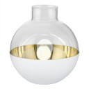 Skultuna  Pomme vase/lykt 15 cm hvit/messing