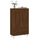 vidaXL Highboard brun eik 69,5x31x115 cm konstruert tre