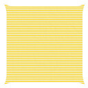 vidaXL Solskygge seil Gul og hvit 6 x 6 m 100% polyester Oxford
