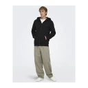 ONLY & SONS Onsceres Zip Thr. Hoodie Sweat Noos - Black - XS
