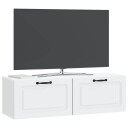  Vegghengt TV skap Hvit 98 x 31 x 30 cm Konstruert tre