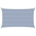 vidaXL Solskygge seil Blå og hvit 3 x 5 m 100% polyester Oxford