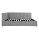 Seng HOME4YOU Jasper 90x200 cm 75x40xh102 cm eik   Grå