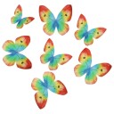 Wilton Spiselig Kakepynt Sommerfugl – Regnbue Pk/8