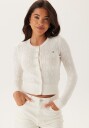 Tommy Jeans Tjw Pointelle Crew Neck Cardigan
