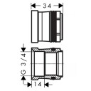 Hansgrohe Ecostat S-adaptersett 3/4"