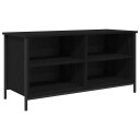  TV skap Svart Eik 100 x 40 x 50 cm Konstruert tre