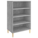 vidaXL Skjenk betonggrå 57x35x90 cm sponplate