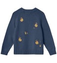 Fliink Genser   Strikk   Mahdi Pear   Insignia Blue   Fliink   4 5 år (104 110)   Genser Blå Marineblå