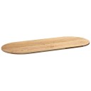  Bordplate 140x60x2 cm oval heltre eik