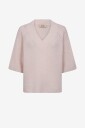 MOS MOSH - Genser mmTaci 3/4 V-neck Knit - Rosa
