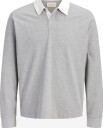Jack & Jones Jorsalamanco Ls Rubgy Polo Styd   LIGHT GREY MELANGE   M