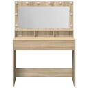  Smykkebord med LED lys i Sonoma Eik 100x41x135 cm