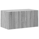  Veggskap grå sonoma 80x42,5x40 cm konstruert tre 8721102650314
