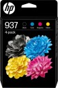 HP 937 svart/cyan/magenta/gul blekkpatron original 4 pk 6C400NE#LS3