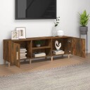 vidaXL TV-benk røkt eik 150x30x50 cm konstruert tre