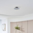 Lucande vegglampe Faelira blå/hvit keramikk
