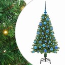  Kunstig juletre med 150 LED grønn 120 cm PVC og Stål og Plast