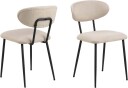 Denise spisestuestoler beige.