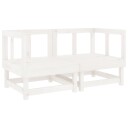  Utendørs hjørnesofaer 2 stk hvit heltre furu 825395