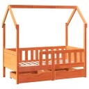  Barnesengeramme med skuffer 80x160 cm heltre furu