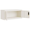vidaXL Arkivskap hvit 90x40x240 cm stål