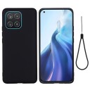 INCOVER Samsung Galaxy A03 Liquid Silikon Deksel med Stropp - Svart