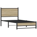  Sengeramme i metall uten madrass sonoma eik 90x190 cm 8721102954658
