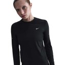 Nike Swift Dri FIT UV LS Crew Dame Black/Reflective Silver XL