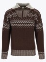 Twentyfour Legacy Half Zip Ullgenser Brun S