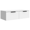 vidaXL Veggskap hvit 68x30x20 cm konstruert tre