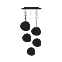 Melt Mini Round hengelampe krom Ø 73 cm 5 lyskilder   Tom Dixon   Stue   Design   Plast   Med flere lyskilder