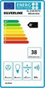 Silverline Melin Ada 60 cm Fritthengende Ventilator med Belysning og Vaskbart Filter - Hvit