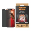 Panzerglass Privacy Skjermbeskytter til iPhone 15 Pro - Ultra-Wide Fit