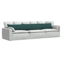 Sofaputer 2 pcs Mørkegrønn 200 x 40 cm stoff