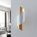 Lindby Chenotara vegglampe i hvitt og gull