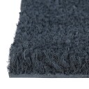  Dørmatte mørkegrå halvrund 40x60 cm tuftet kokosfiber 8721012225121