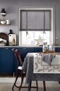 &Home   Roll up gardin halvpanama   Svart